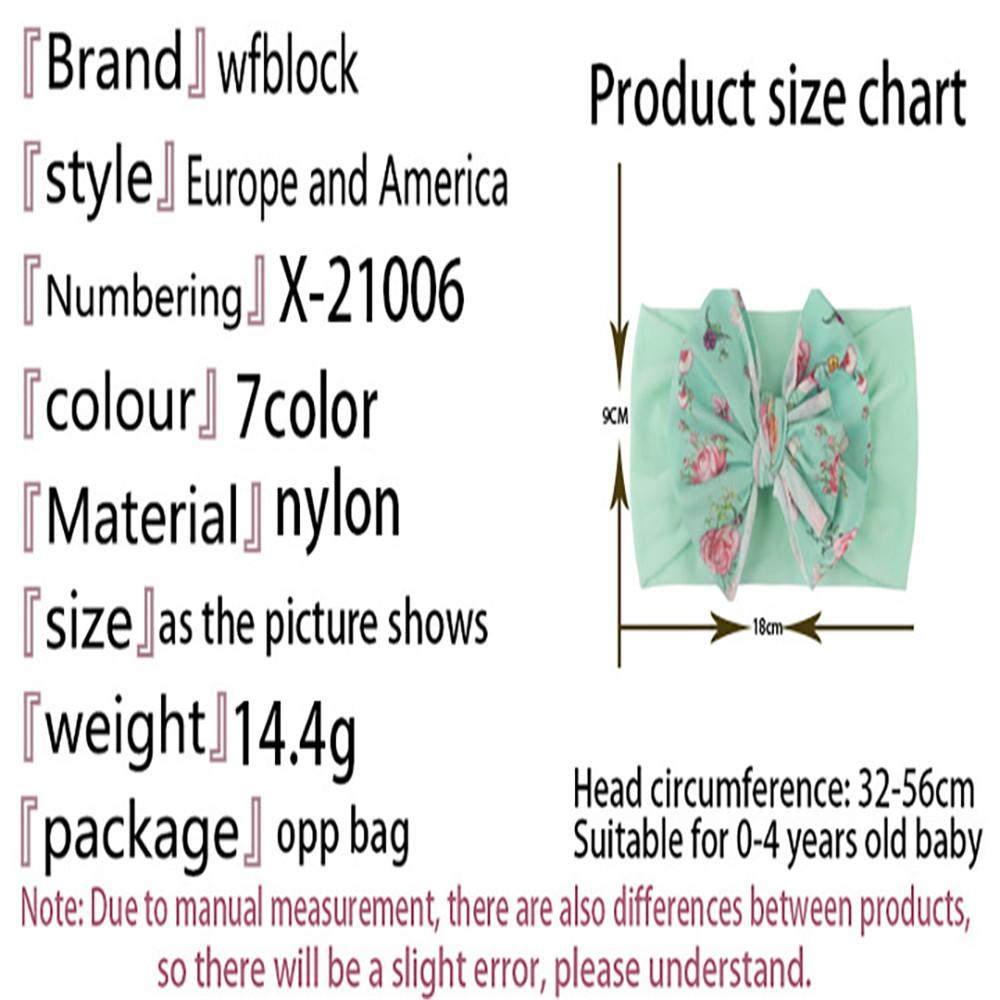 Fashion Baby Print Bow,Baby Headband,Soft Nylon Childrens Hair Accessories,Multi-color,Optional