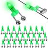 20Pcs Plastic Fishing Bite Alarms Rod Bells Tip Clip Spring Clip Fishing Bait Alarm  Night Fishing
