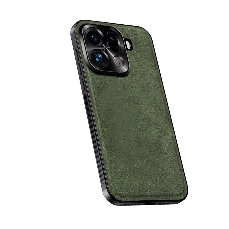Применимо к OPPO FindX9Pro Металлическая линза Магнитный чехол для мобильного телефона Кожаный узор FindX8Ultra Защитный чехол