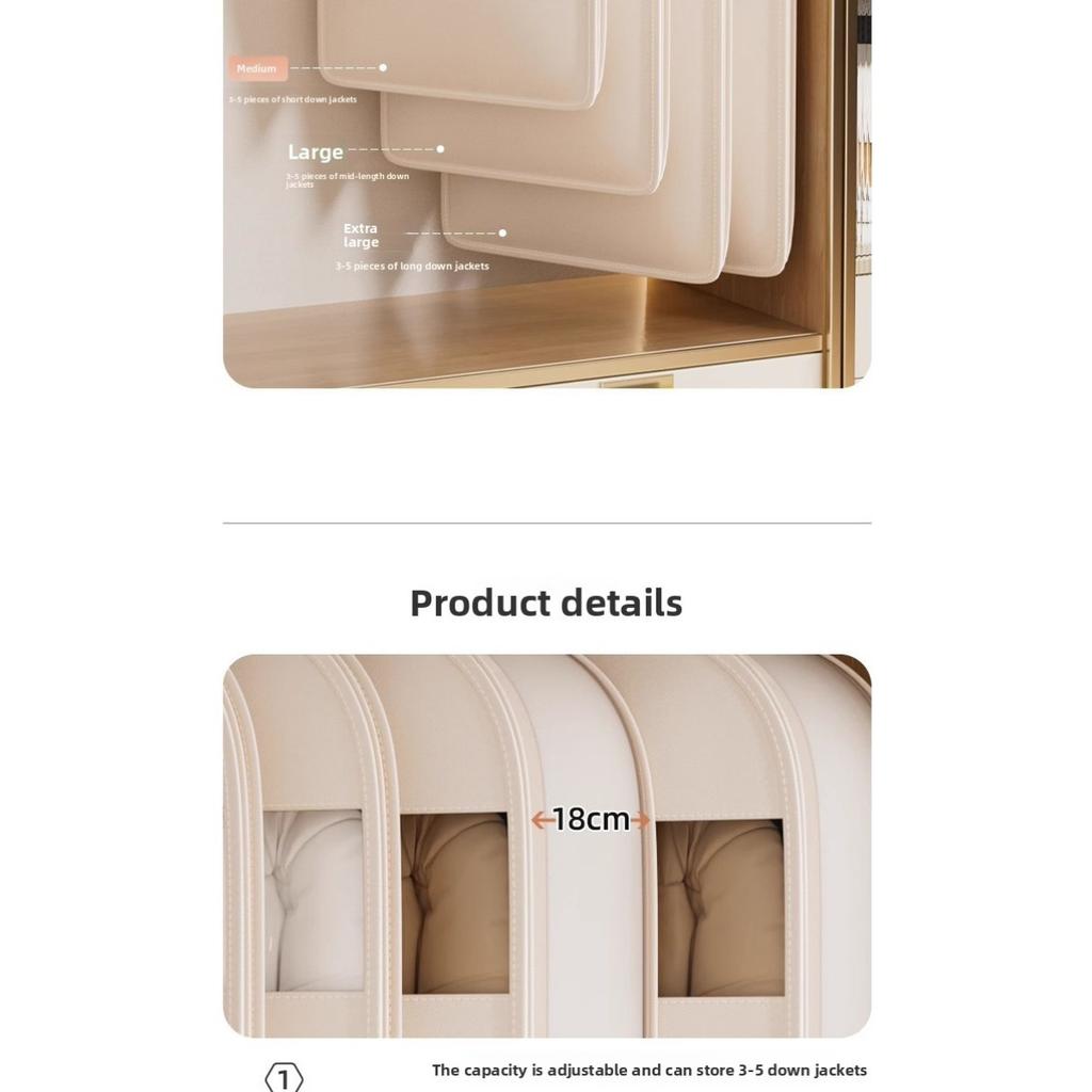 Новый Пуховик Компрессионный Пылезащитный Чехол Гардероб Одежда Пылезащитный Мешок - Подвесные Бытовые Прозрачные Чехлы для Вешалок для Одежды, Органайзер для Хранения, Экономящий Место