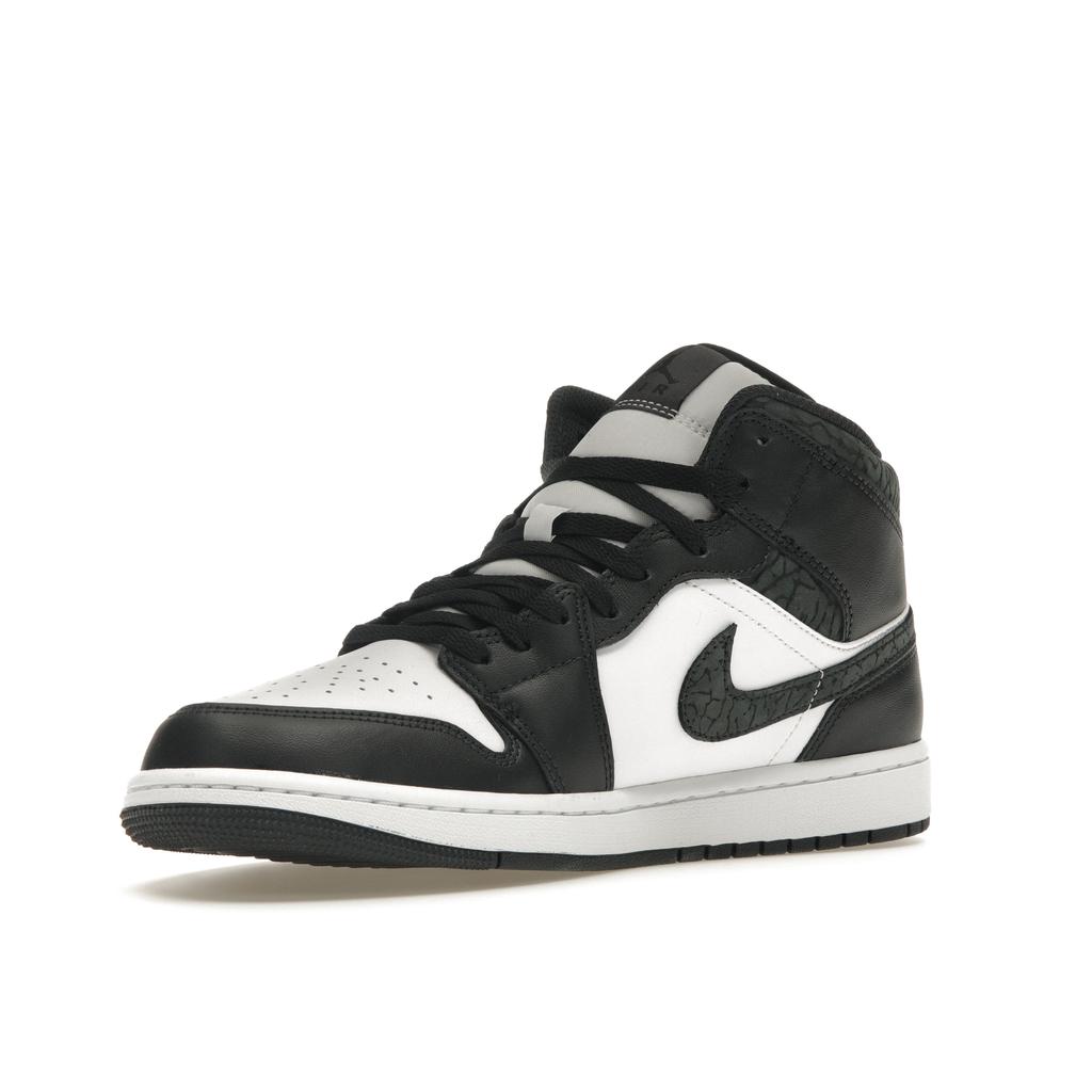 Мужские кроссовки Air Jordan 1 Mid SE Panda Elephant Black Off-Noir White FB9911-001