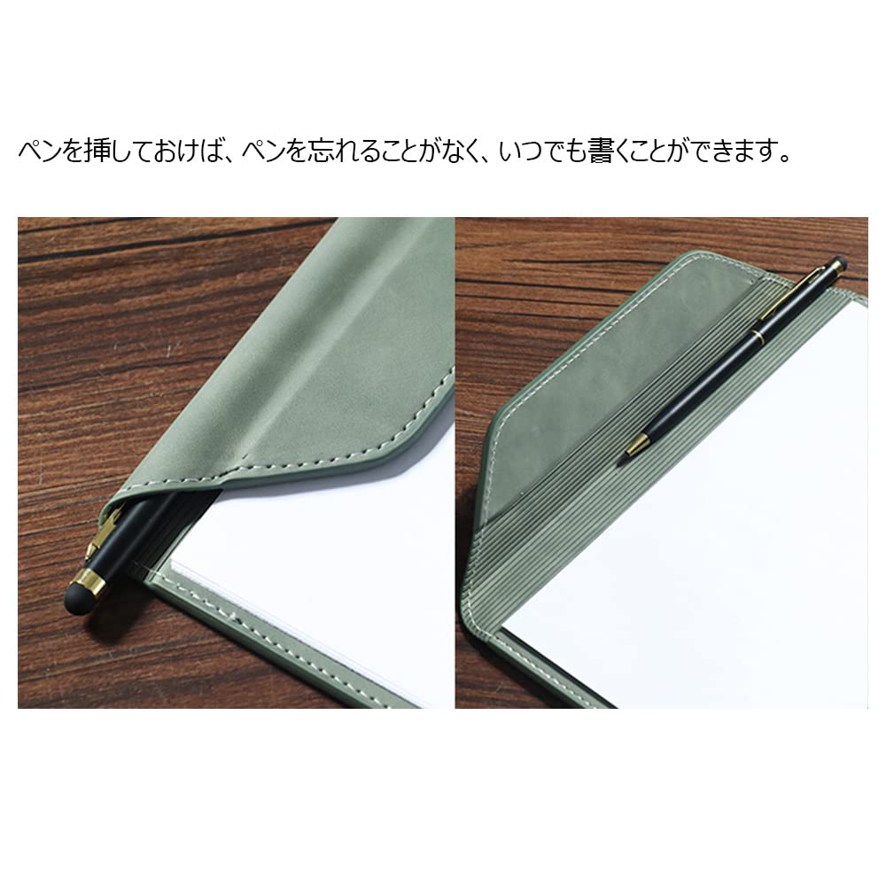 Costowns Binder Clipboard, A4 Clip File, Thick PU Leather with Pen Holder, Holds 20 A4 Sheets of Paper, Office Supplies, New Job Gift, CT-63 (Black)