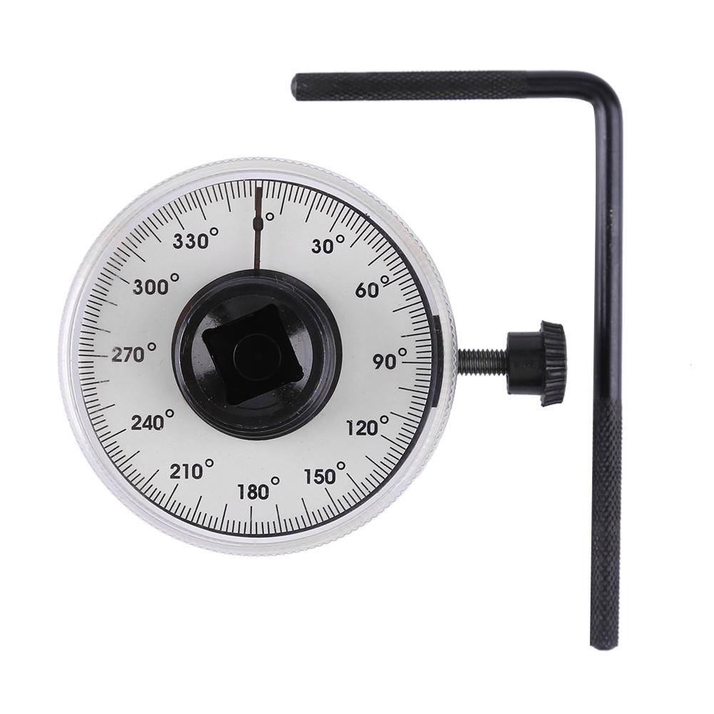 1/2 Inch Drive Torque Angle Gauge 360 Degree Angle Rotation Measurer Hand Tool Wrench Measuring Automotive Meter Tool