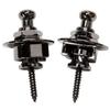Parksons Metal Strap Lock Pins for Guitar Bass Set of 2 Black Nickel PSL-700BN