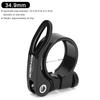 RIDERACE 31.8/34.9mm Bicycle Seat Clamp Quick Release Aluminium Alloy For MTB BMX Road Mountain Bike Seatpost Mount Saddle Lock
