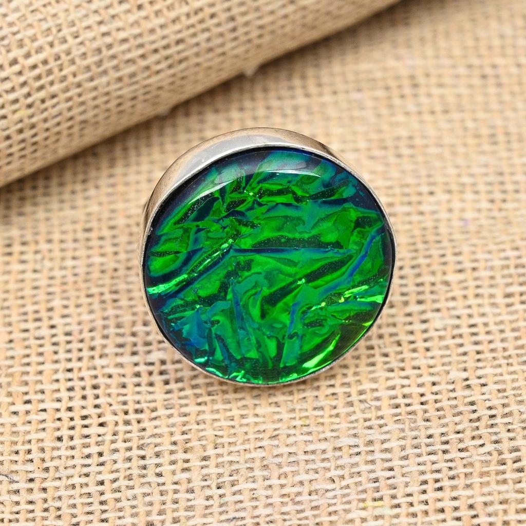 Ювелирные изделия из твердого серебра 925 пробы с синим австралийским тройным опалом и драгоценным камнем ручной работы