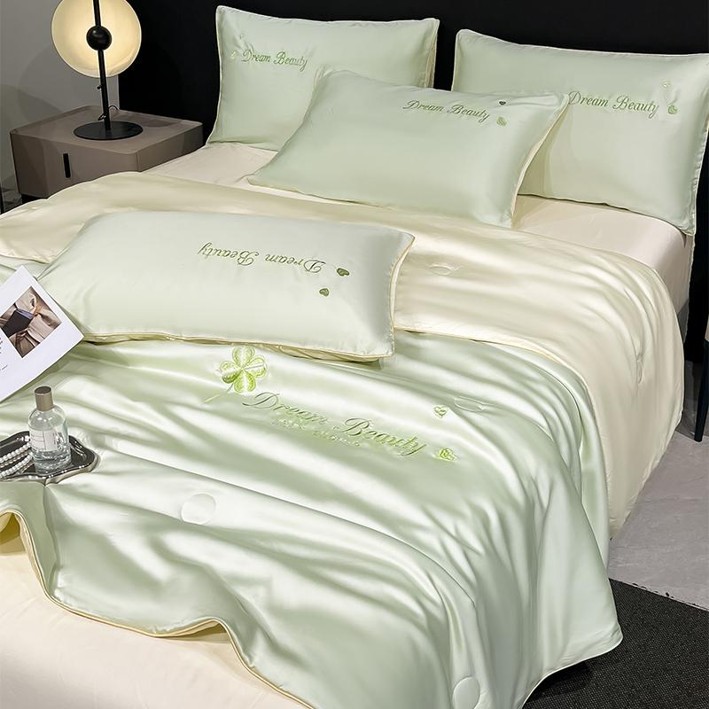 Mei Yun Ge washed ice silk embroidery hemp rope series washed ice silk summer quilt