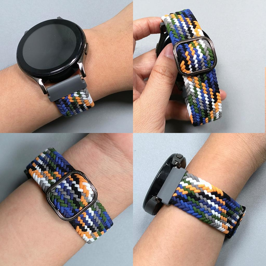 22mm Nylon Strap for Redmi Watch 5 Active/Lite Braided Band for Xiaomi S4/S3/S2 46mm/S1 Pro Active Correa Replacement Bracelet