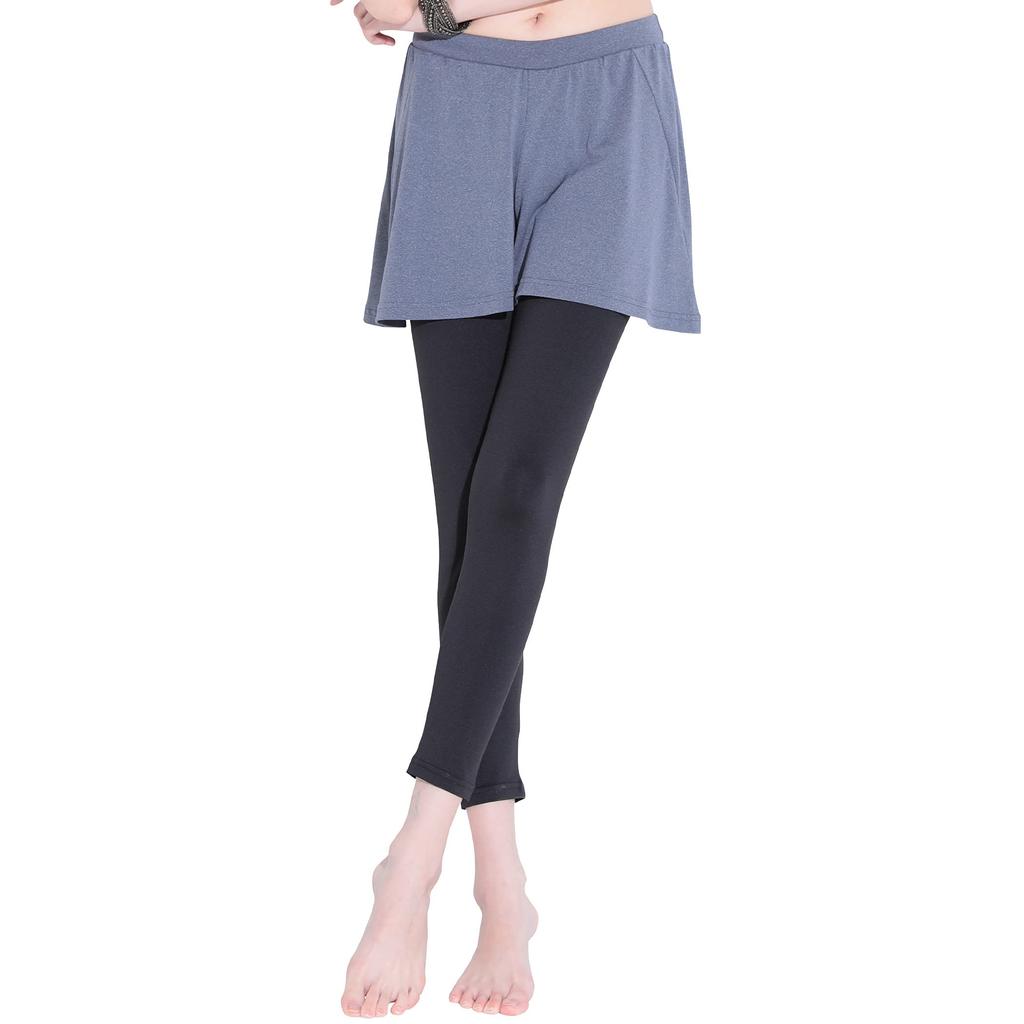 FELLOW Rash Guard Leggings with Cool to the UPF UV Perfect for and Pool Denim Size LL Women's Skirt, Amphibious, Touch, 50+ Protection, Swimming,