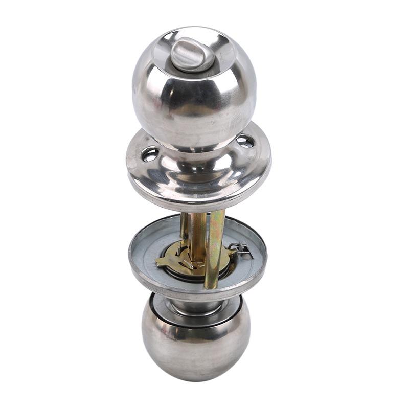 1 шт. Шарообразные дверные ручки из алюминиевого сплава, поворотная ручка-защелка, металлическая дверная ручка с ключом для спален, гостиных