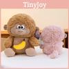Monkey Banana Drawstring Plush Toy Cute Stuffed Animal Boy Comfort Birthday Gift