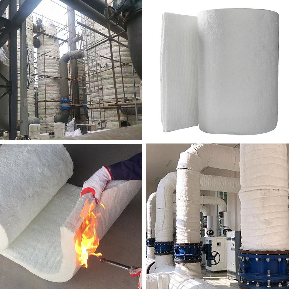 High Temperature Ceramic Fiber Blanket, 1260°C(2300°F) Fireproof Refractory Insulation Blanket