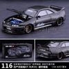 ABE4  kaido House 1:64 Сотрудничество с Dart Sunnissan GTR глиняный горшок Литье под давлением из сплава миниатюрная модель автомобиля-симулятора