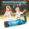 21-Hole Bubble Blower Toy Automatic Bubble Machine with Music & Lights Romantic Atmosphere Bubble Maker for Kids Outdoor Birthday Party Favors