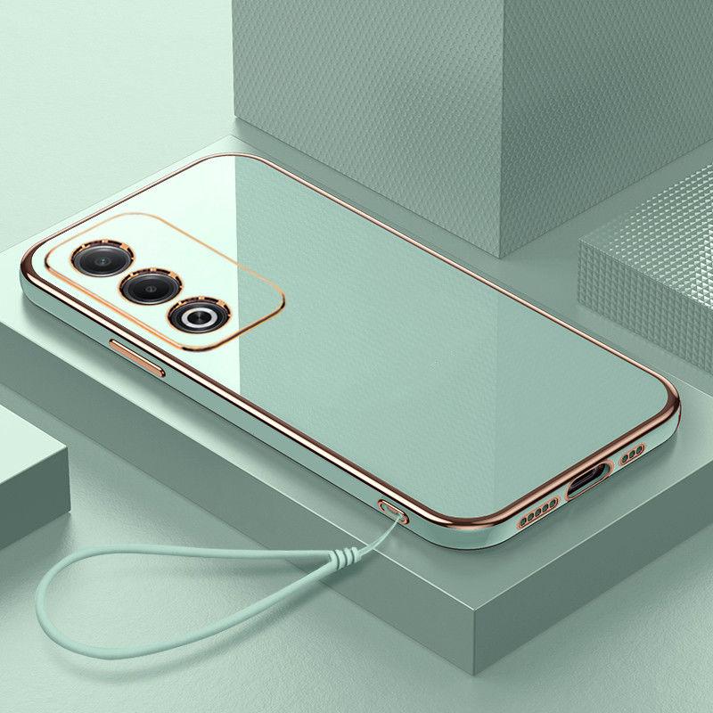 For OPPO A80 Case OPPO A3 Pro Phone Case OPPO K12X K12 Plus Case OPPO A80 A3 Pro Luxury Square Plating Shockproof Back Cover