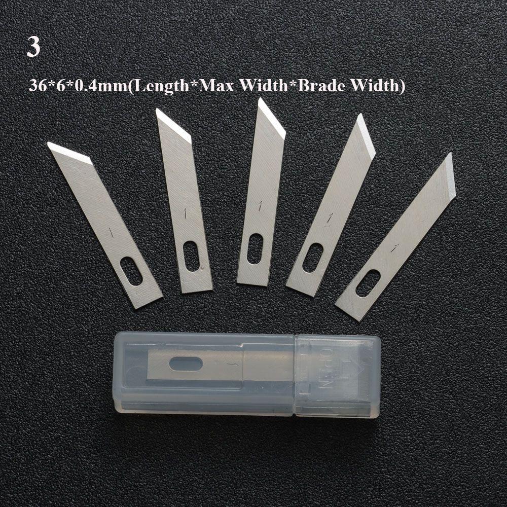 10 шт./компл. металлические ручные инструменты, гравировальные ножи, скальпель, детали ножа для ремонта печатных плат, 10 шт., лезвия, резак