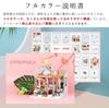 moin moin Dollhouse Miniature DIY Kit A flower shop with a welcoming a starry sky LED acrylic and music Set dog, view, lights, case, box. (2009DH197)