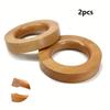 Rotating Window Screen Ring Wood Curtain Tieback Creative Curtain Strap  for Bedroom