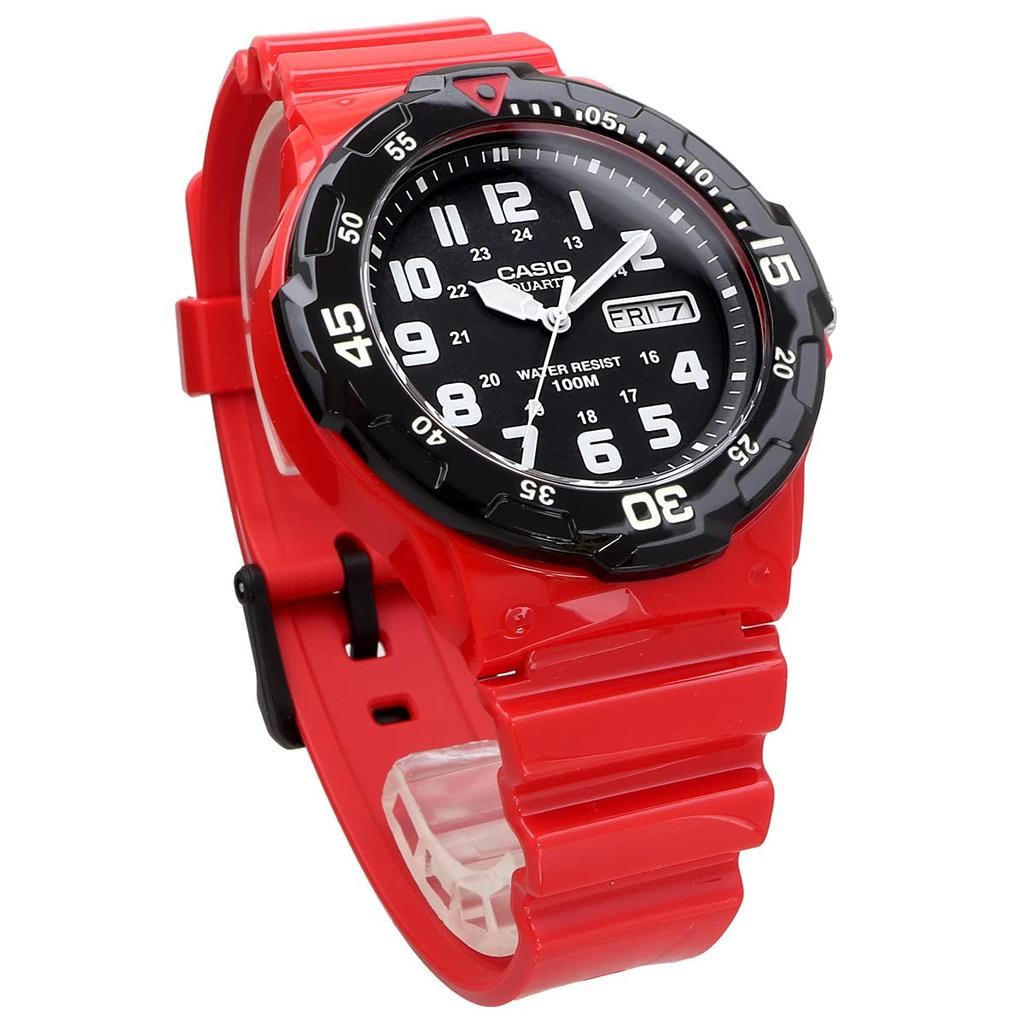 Casio Стандартные кварцевые часы MRW-200H-4BV / -200HC-4BV Мужские глянцевые оранжевые и черные / черные и оранжевые Зарубежная модель [Параллельный импорт]