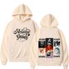 Unisex Black Hoodie Ariana Grande Double Sided Print Hooded Sweatshirt Album Cover Photo Collage Vintage Pop Singer Graphic Streetwear Pullover