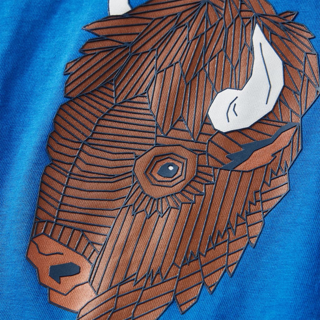 Kids Long Sleeve T Shirt Cobalt Blue 116