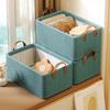 Foldable Fabric Clothes Storage Box with Steel Frame