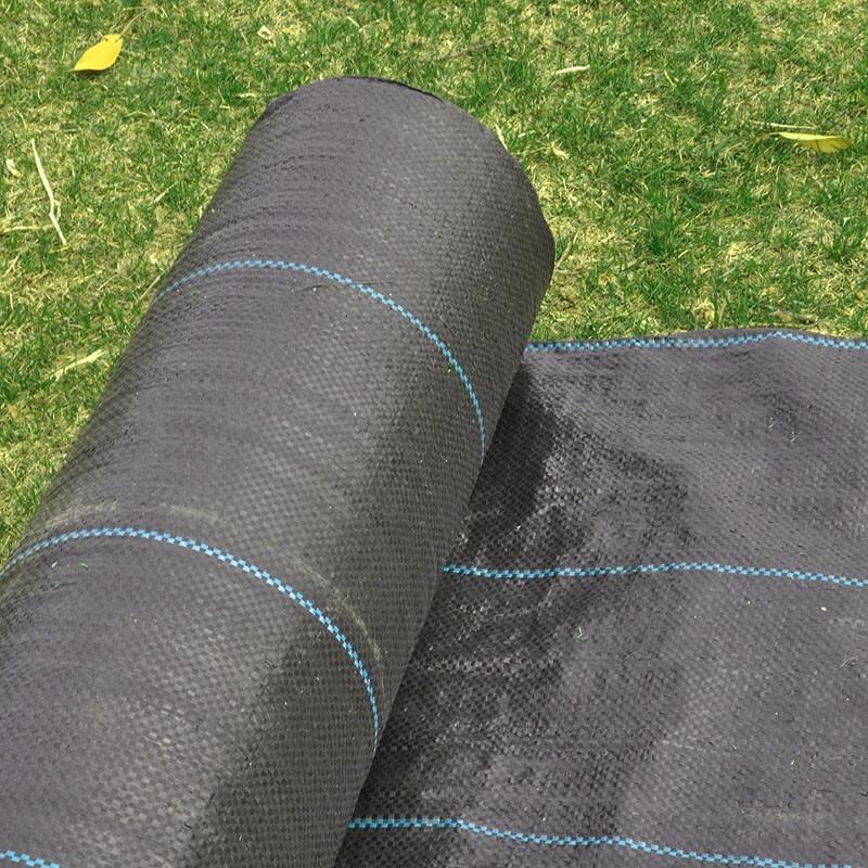 Fuda Heavy-Duty Black Woven Weed Control Fabric