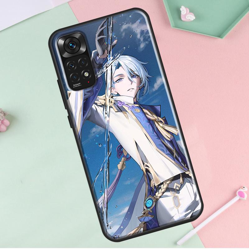 Kamisato Ayato Genshin Impact для Redmi Note 12 Pro Plus Чехол для Redmi Note 10 8 9 11 Pro 12S 11S 10S 9S 9C 10C 12C Чехол