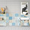 20pcs European Style Tiles Wall Sticker Kitchen Backsplash Wardrobe Bathroom Renovation Peel & Stick Waterproof Art Wall Decals