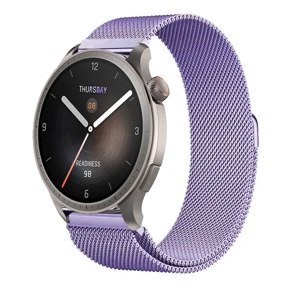 22 мм 20 мм Миланский ремешок для Amazfit Balance 2/Bip 6 5/GTR 4 3 Pro 47 мм Магнитный браслет для Amazfit Active 2/GTS 4 3 mini Ремешок