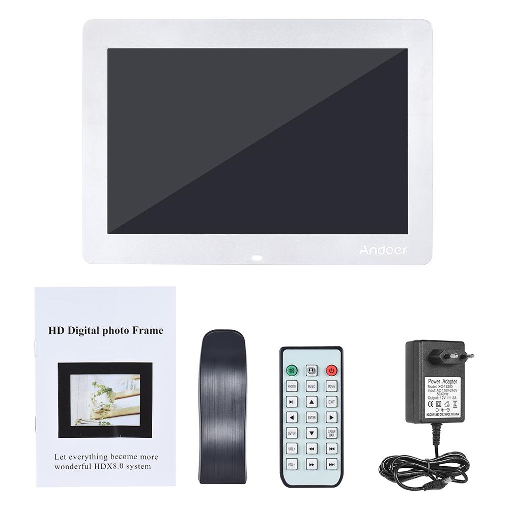 Andoer 14" Wide Screen HD LED Digital Picture Frame Digital Album High Resolution 1280*800