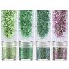 4 коробки блесток для ногтей сияющая легкая паста сверкающая вспышка некапающая самодельная переливающаяся голографическая красочная нейл-арт блестки принадлежности для ногтей