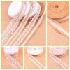 1m/roll Craft Rustic Vintage Satin Bow Sisal Trim Jute Burlap Lace Edge Hessian Ribbon
