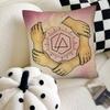 LLinkinSParkS Cartoon Pillow Case Fashion Square Pillowcase Bedroom Sofa Room Ins Decoration Leisure