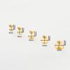 10pcs/lot 14K 18K Gold Plated Blank Post Earring Studs Base Pins With Earring Plug Findings Ear Back For DIY Jewelry Making