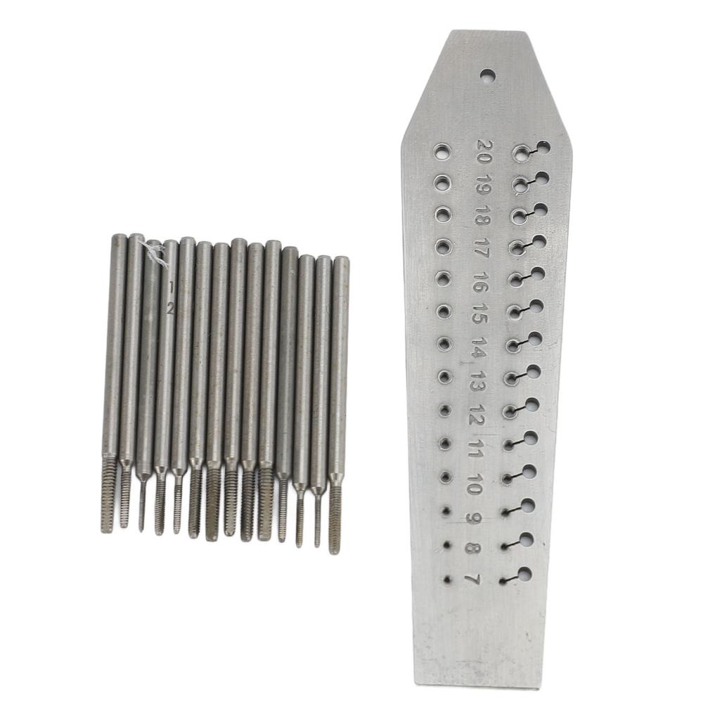 Ювелиры Часовщики Метчик и Плашка 28 Отверстий 14 Разных Размеров Нержавеющая Сталь Часы Мини Микро Ремонтный Инструмент
