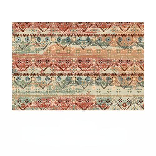 Crystal Velvet Bohemian Rug – Tribal Moroccan Geometric Design, Luxury Persian Style Carpet for Living Room, Bedroom Decor