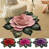 3D Цветочный ковер Реалистичный Цветочный Противоскользящий Напольный коврик Впитывающий Быстросохнущий Коврик для ванной для Кухни Спальни Прихожей Туалетного столика