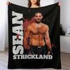 sean strickland Fighter Throw Blanket Decorative Throw Luxury Thicken Luxury Brand bed plaid Blankets