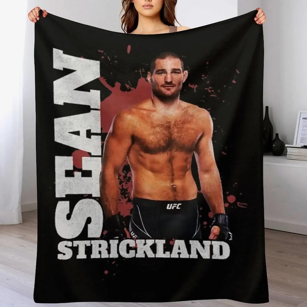 sean strickland Fighter Throw Blanket Decorative Throw Luxury Thicken Luxury Brand bed plaid Blankets