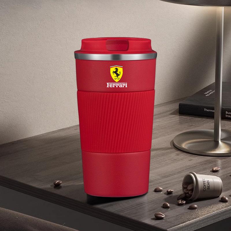 Термокружка из нержавеющей стали с эмблемой автомобиля F1 Ferrari, кружка для кофе и воды для Ferrari Roma 488 Portofino F8 Roma Spider SF90 Superfast