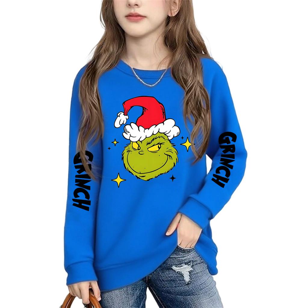 Boys Girls Child Fashion Daily Versatile Casual Crewneck Sweatshirts Daily Long Sleeve Patchwork Top Sweatshirts