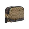Coach X Disney Jamie 25 Classic Monogram Zip Cartoon Logo Decor Coated Canvas And Leather Crossbody Bag Medium Women Crossbody Bag CC151-IME7V