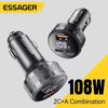 Essager USB C Car Charger 3 Ports 108W Type C Fast Charge PPS PD3.0 QC Car Phone Charger For iPhone 16 15 Samsung Huawei Xiaomi