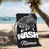 Customizable personalized beach towels Nash logo themed designs.Suitable for the beach, yoga, sports;ideal as beach accessories