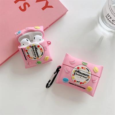 Милый чехол для наушников Macarons Cookies Cartoon для Airpods Pro, беспроводная зарядная коробка для наушников Bluetooth для Airpods 1 2