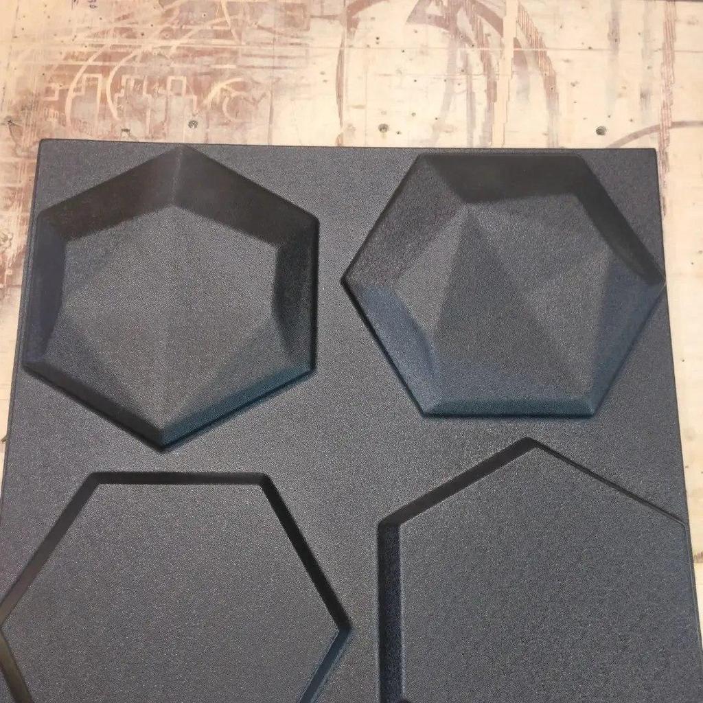 Plastic Mold for the Manufacture of 3d Panel "Broken honeycomb"(3D Mold for Decorative Wall Panels for Gypsum and Concrete) Wall Decor.