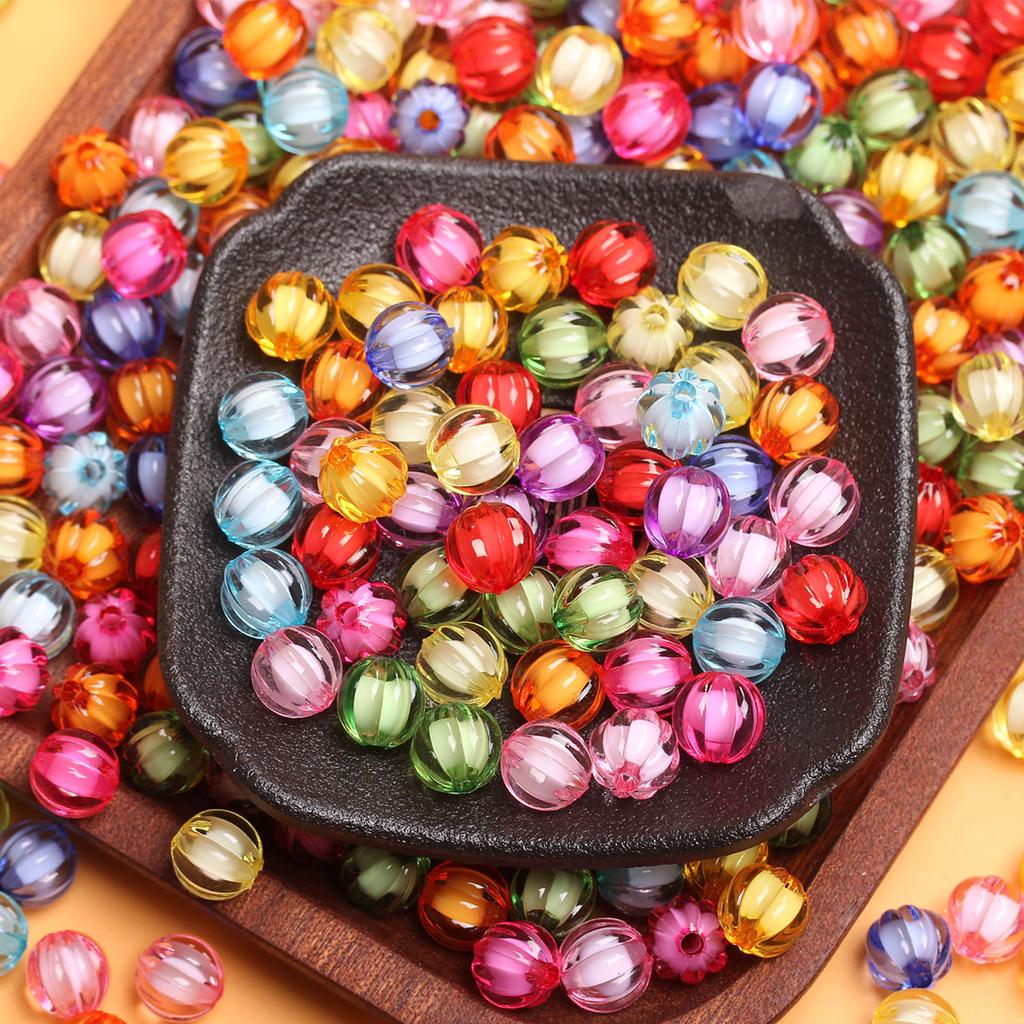 Арбуз 8/10 мм акриловые свободные бусины DIY аксессуары сэндвич 500 г/упак. ожерелье браслет ремесла изготовление ювелирных изделий оптовая продажа кулон