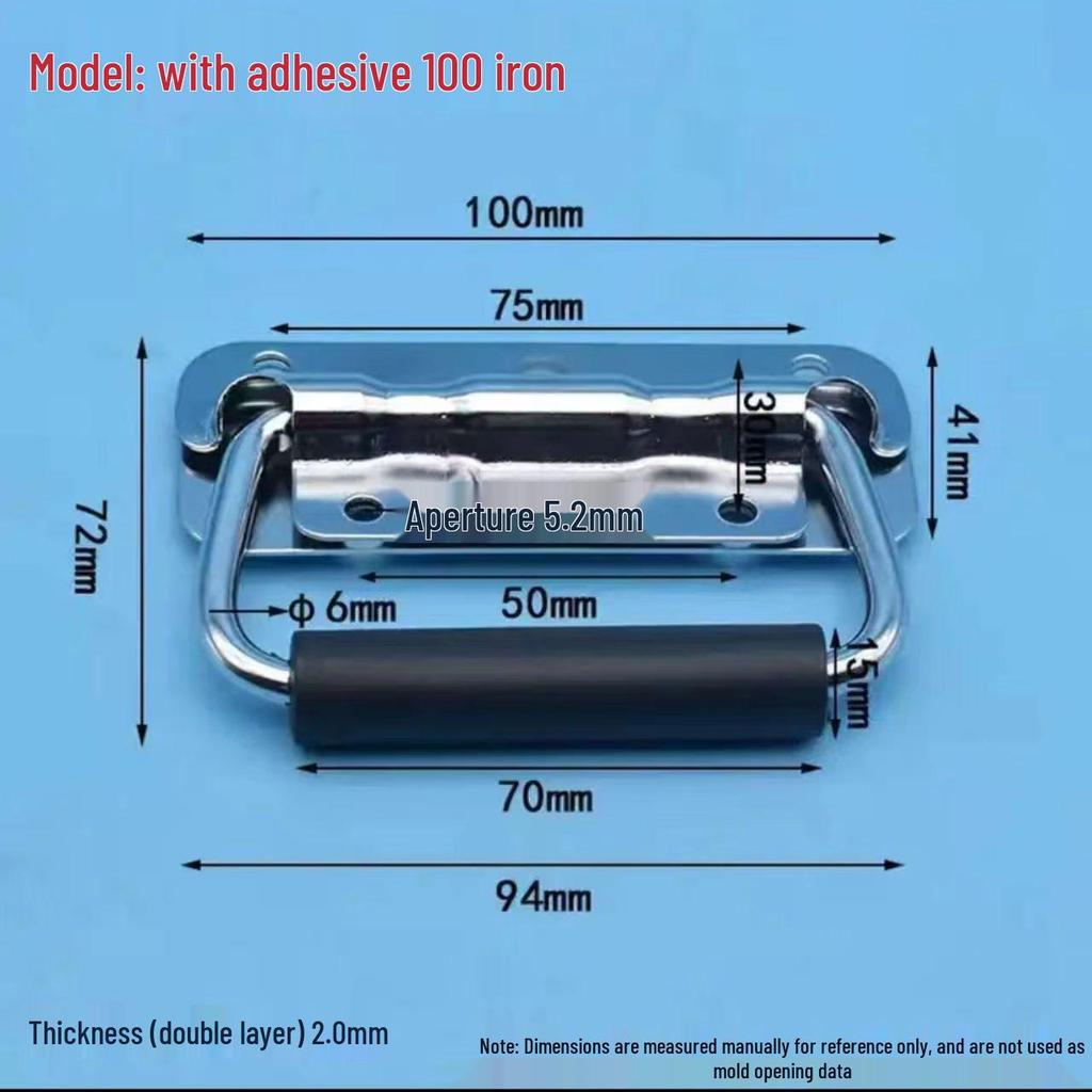 304 Stainless Steel Heavy-Duty Folding Handle for Wooden Box