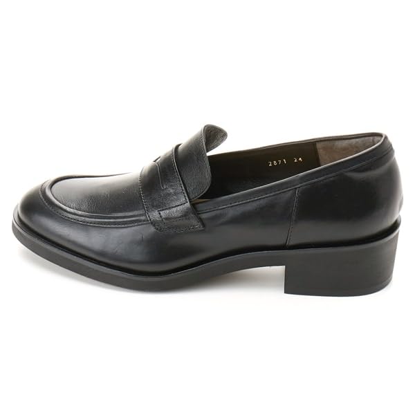 Margaret Howell Idea Penny Size Loafers, Black, 23.0